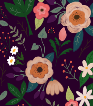 Estampa Floral Violeta