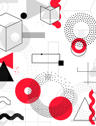 Constructivism Red Geometric Lines