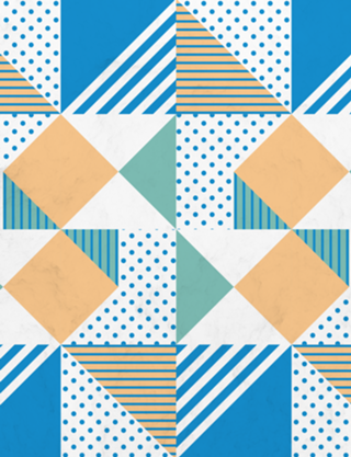Geometric Polka Dots Petit Pois Cream