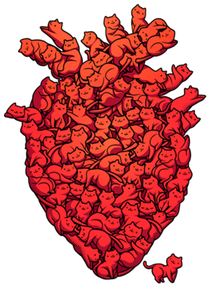 I Love Cat Heart