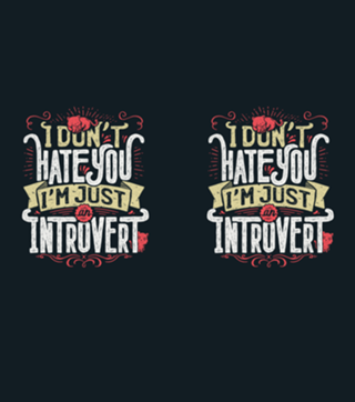 I don’t hate you I’m just an introvert