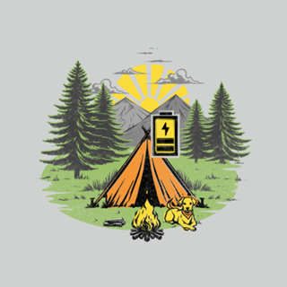 Recharging Offline Camping Dog