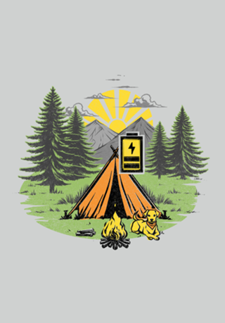 Recharging Offline Camping Dog