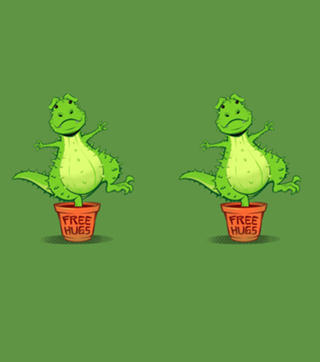 Cactus Rex Free Hugs