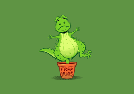 Cactus Rex Free Hugs