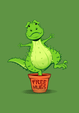 Cactus Rex Free Hugs