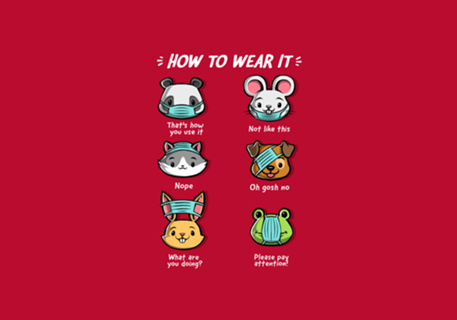 How not to wear a face mask animals cute funny