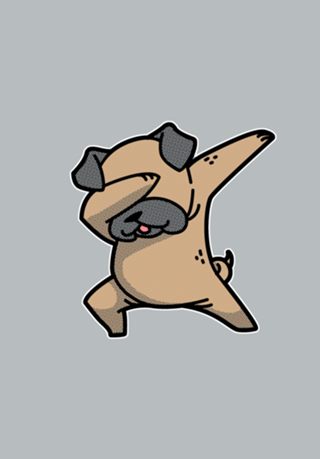 Dabbing Dog