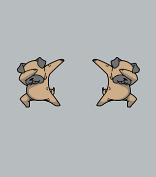 Dabbing Dog