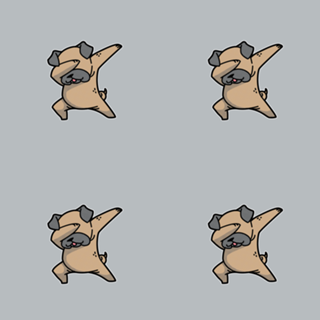 Dabbing Dog