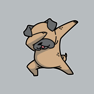 Dabbing Dog