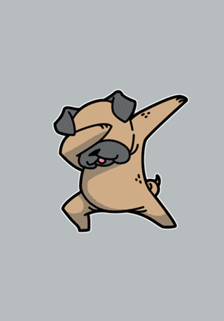 Dabbing Dog
