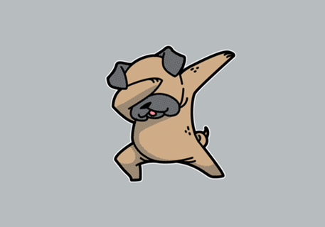 Dabbing Dog