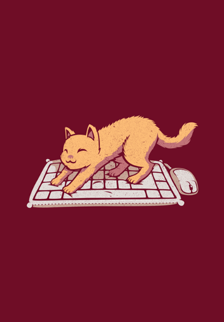 Cat Keyboard No Personal Space