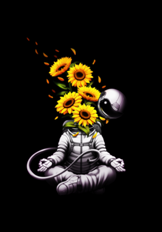 Meditation Astronaut Spring
