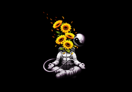 Meditation Astronaut Spring