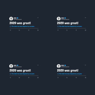 2020 Was Great Disputed Tweet
