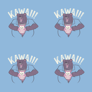 Mad Bear I Love Cats Inside