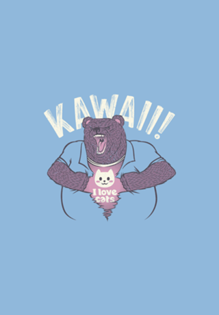 Mad Bear I Love Cats Inside