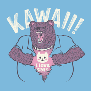 Mad Bear I Love Cats Inside