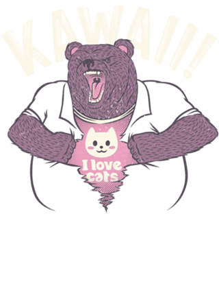 Mad Bear I Love Cats Inside