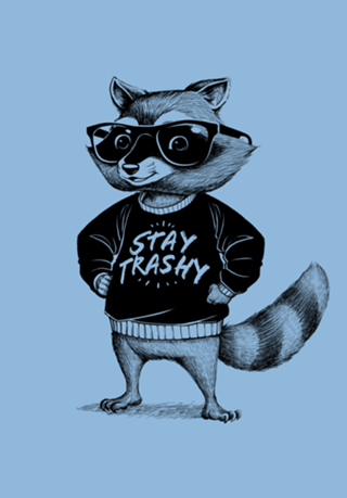 Stay Trashy Raccoon