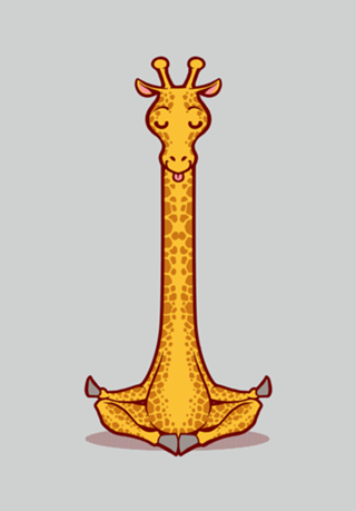 Giraffe Animals Meditation Zen Buddhism