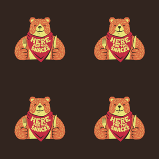I'm Here For The Snacks Bear