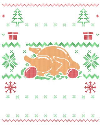 I'm Here Where is The Food (ugly xmas sweater)