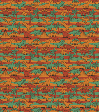 Jurassic Vintage T-Rex Dinosaur Pattern