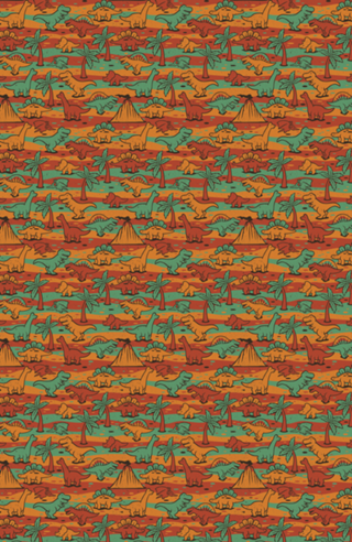 Jurassic Vintage T-Rex Dinosaur Pattern