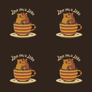I Love You a Latte Bears Valentine