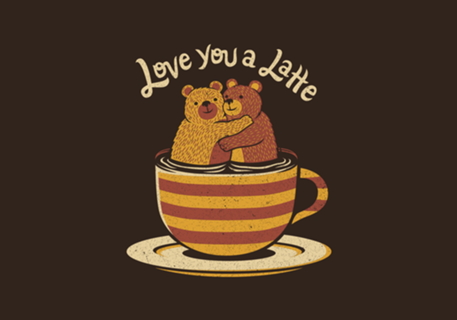I Love You a Latte Bears Valentine