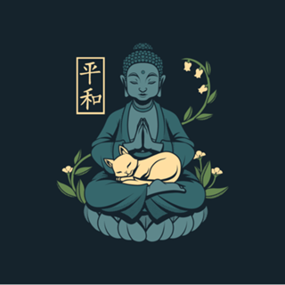 Cat Meditation Buddhism Buddha