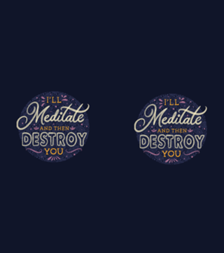 I'll Meditate And Then Destroy You