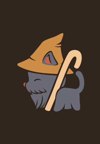 Mage Wizard Cat Witch