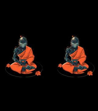 Meditation Robot Monk