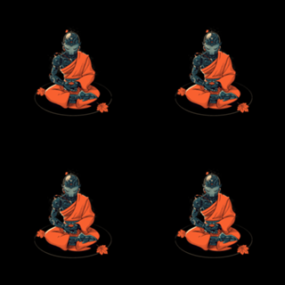 Meditation Robot Monk