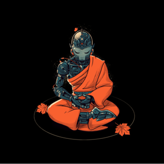 Meditation Robot Monk