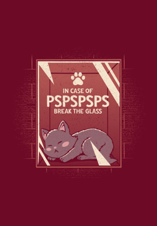 In Case of Nightmares Break The Glass Cat