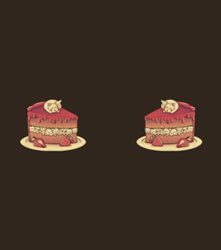 Strawberry Kitten Cat Cake