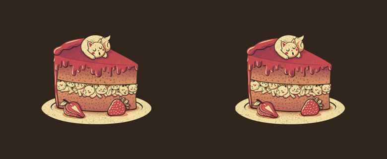 Strawberry Kitten Cat Cake