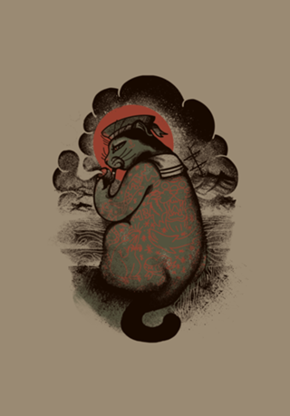 Sailor Cat Navy