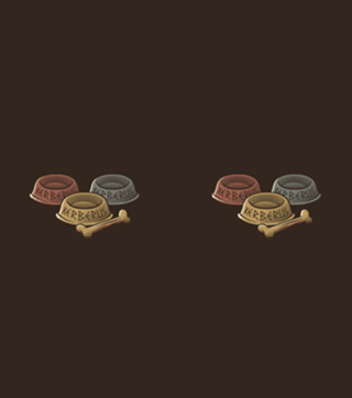 Cerberus x 3 Dog Food Bowl
