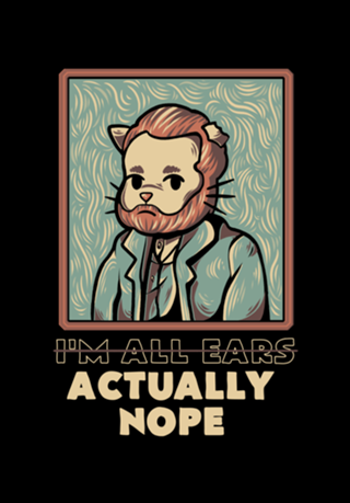 Cat Van Gogh Funny Quote