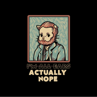 Cat Van Gogh Funny Quote
