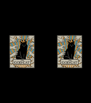 The God Black Cat Tarot Card