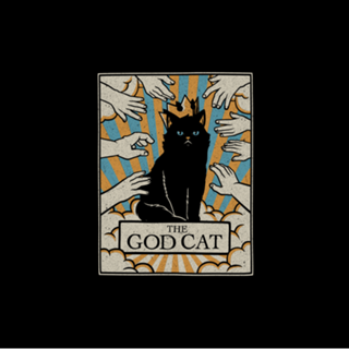 The God Black Cat Tarot Card