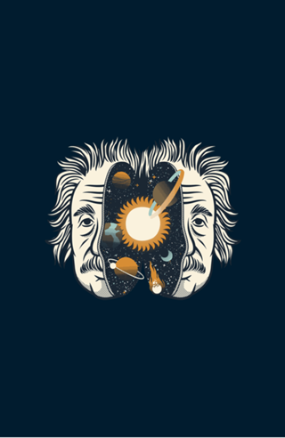 Albert Einstein Head Universe Physics