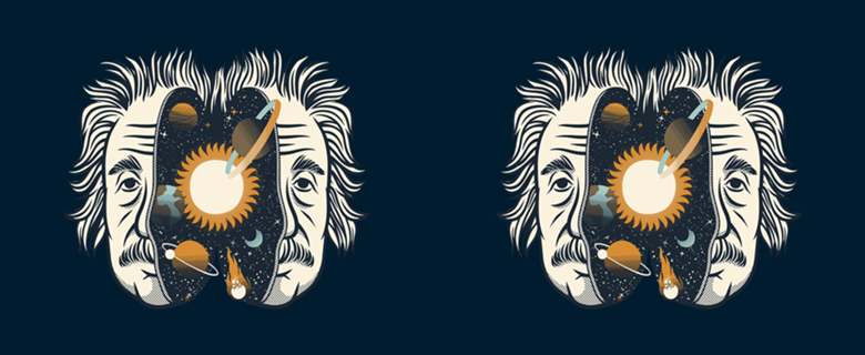 Albert Einstein Head Universe Physics